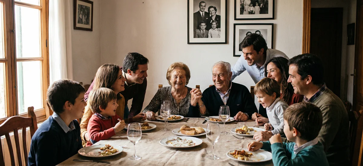 Familia revisando documentos legales